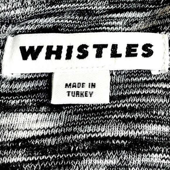 WHISTLES Ira Dress with Wrap Tie Waist in Grey Marl Size 6 - Picture 7 of 10